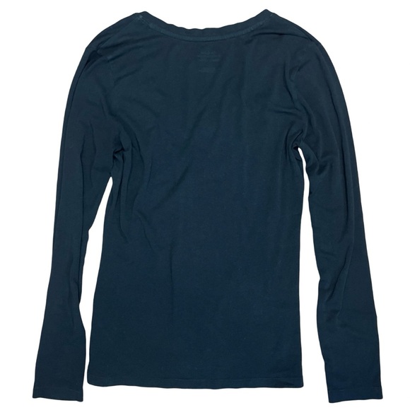 Banana Republic Black Long Sleeve V-Neck Basics Tee Shirt - Size Small - Picture 3 of 10